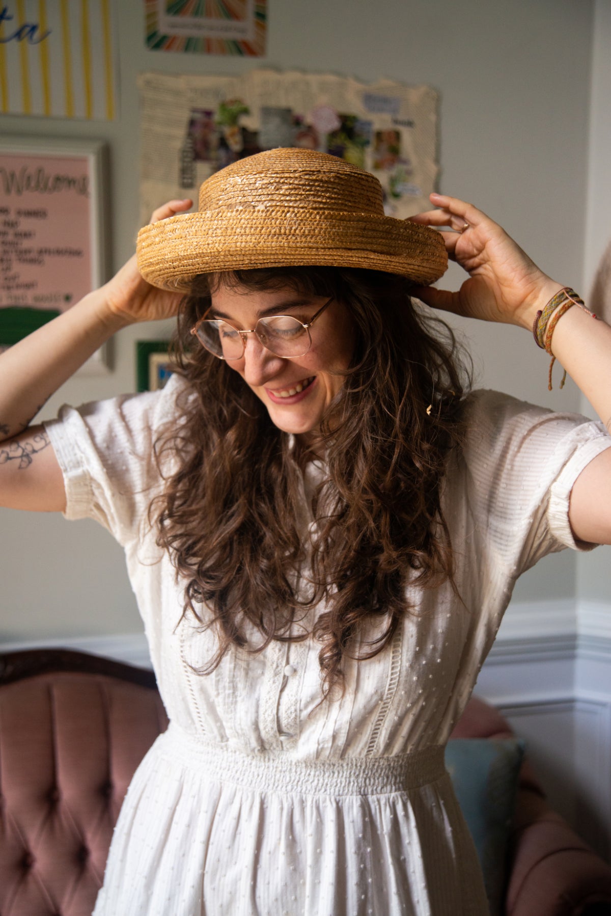 Straw Floral Hat