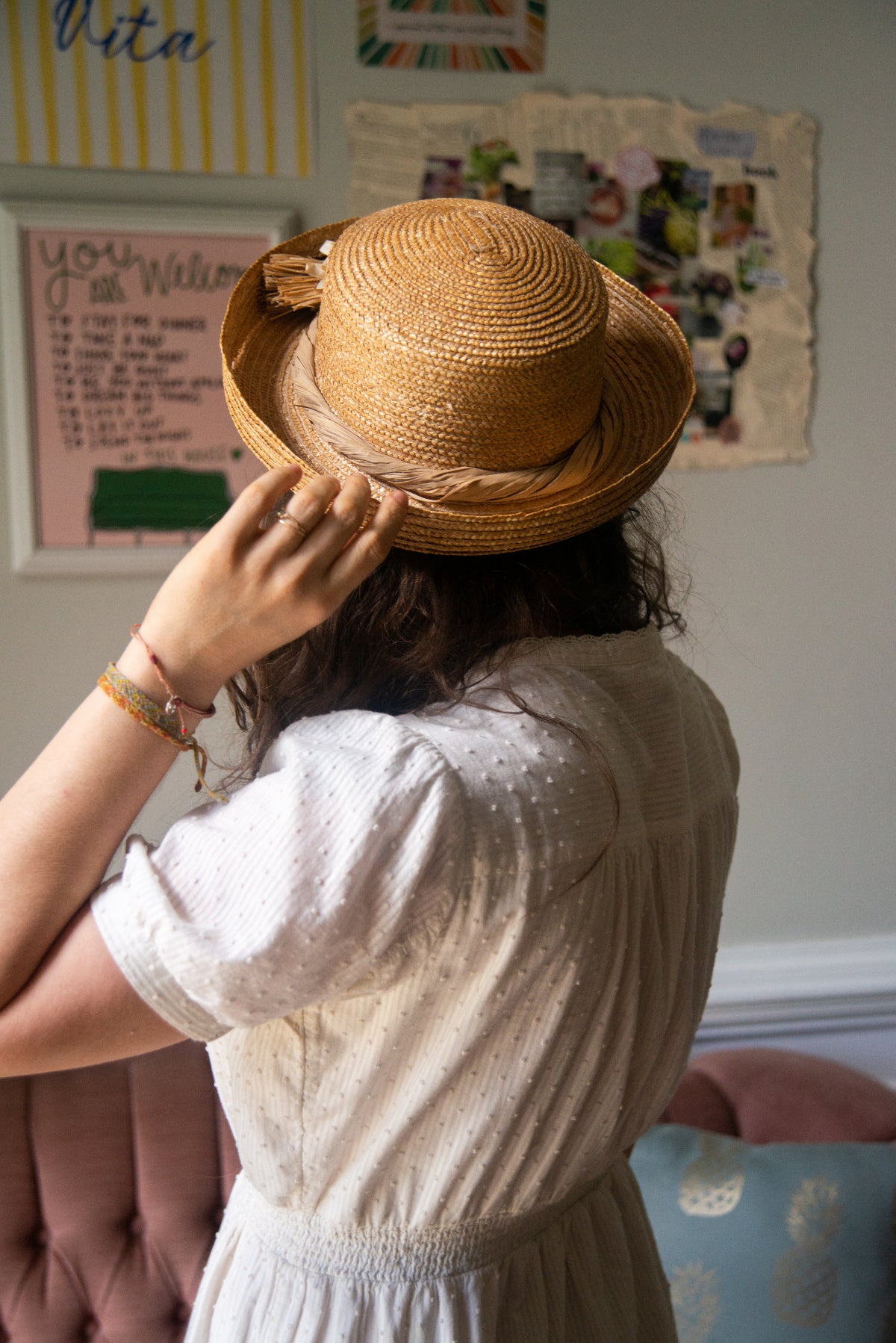 Straw Floral Hat
