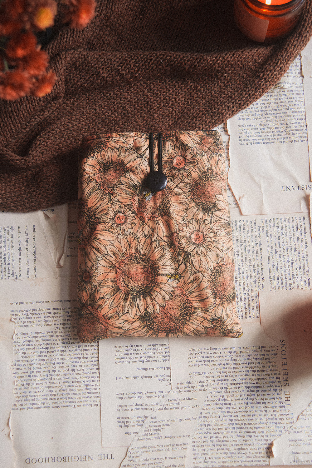 Sunflower Book Sleeve