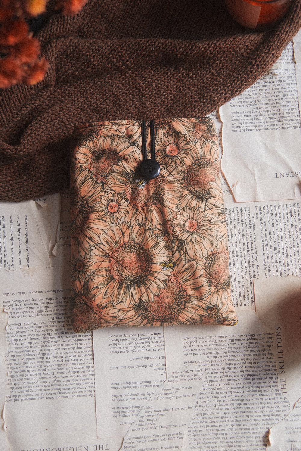 Sunflower Book Sleeve