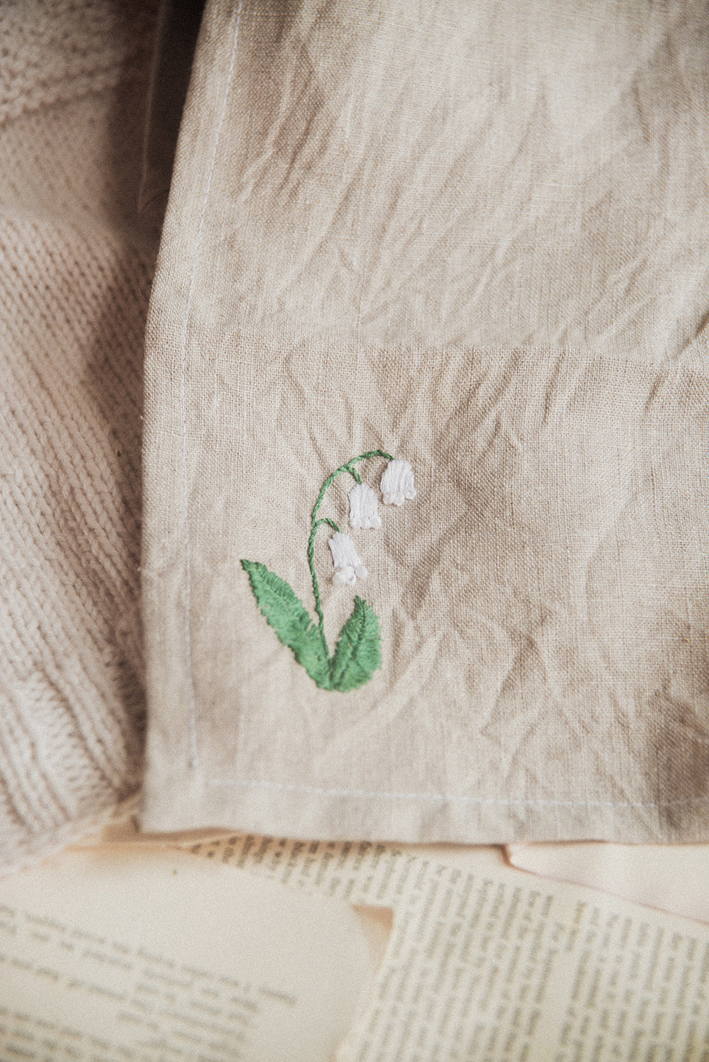 Embroidered Tea Towel