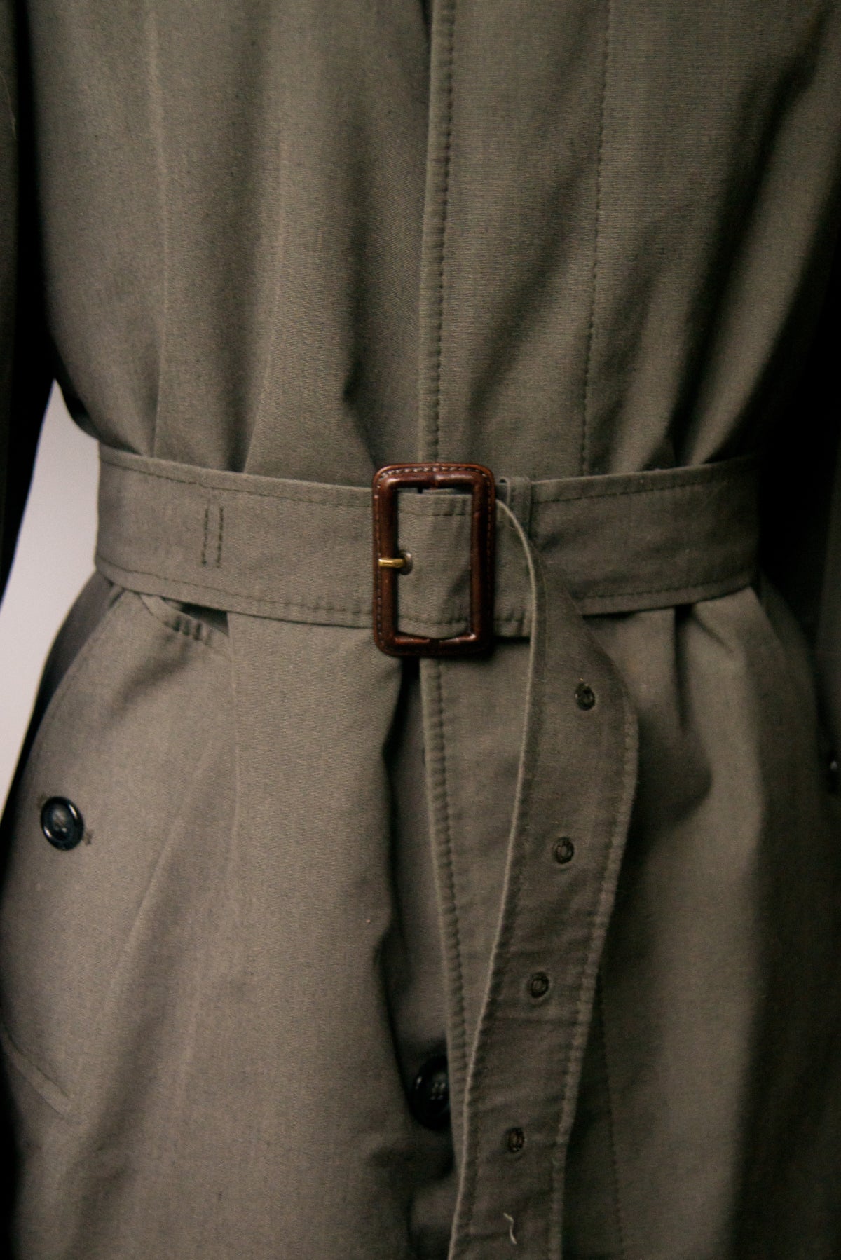 Vintage Stockbridge LTD Trench Coat w/ Removable Wool Liner - Large