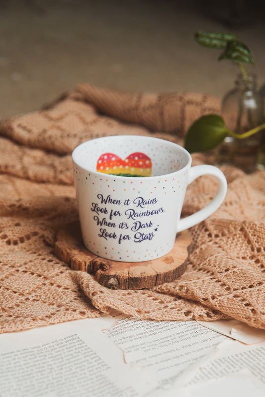 When it Rains Rainbow Mug