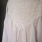 Embroidered White Peasant Blouse - Small