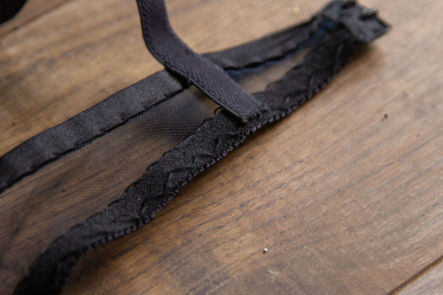 Hand Embroidered Black Beauty Bra